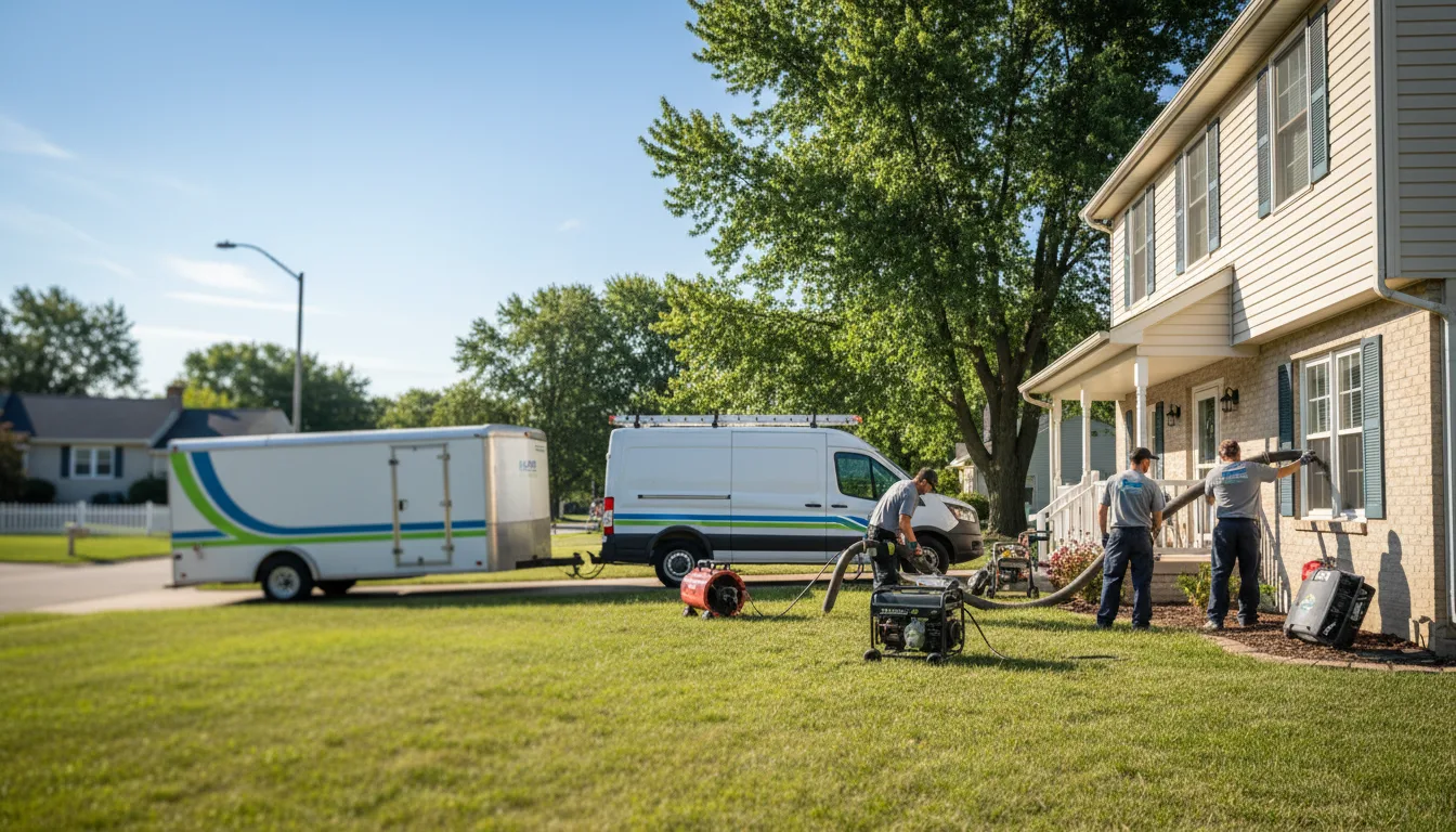Flooded Basement Restoration And Cleanup With Repair in Saint Paul, NE near me